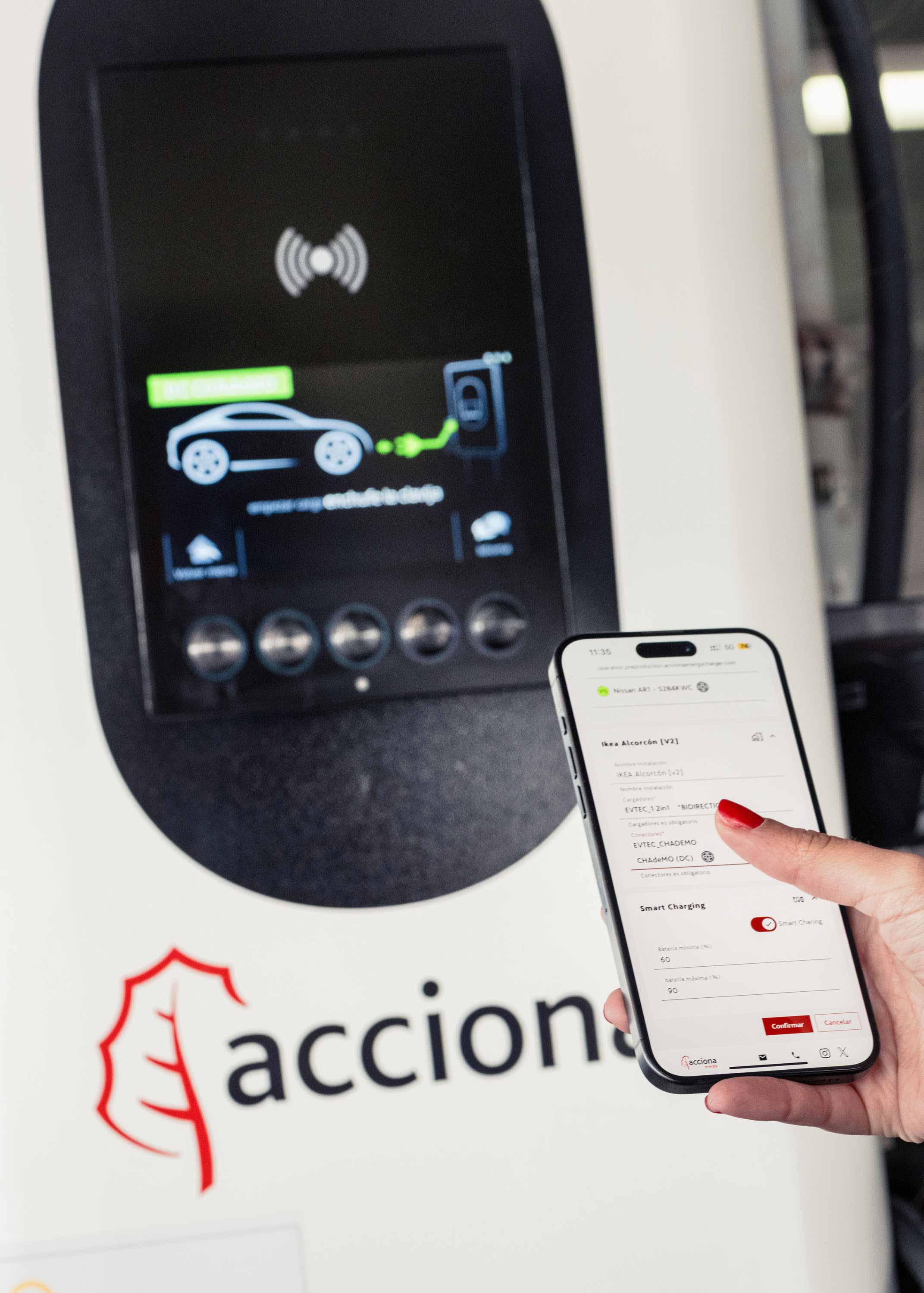 App móvil estación de recarga