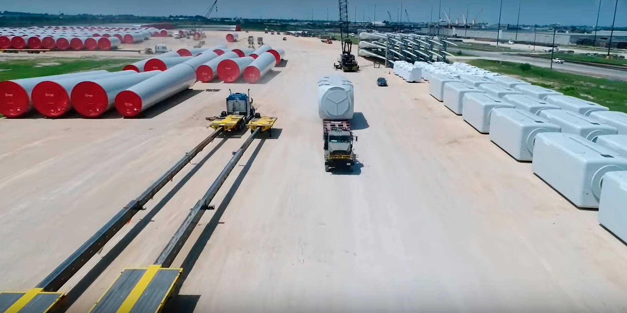 Transporte de aerogenerador