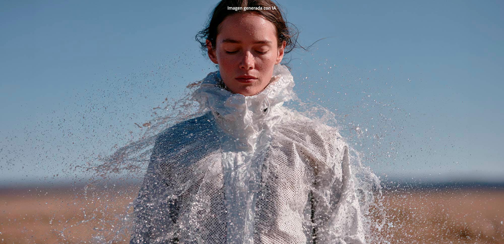 Foto de chaqueta con nube de gotas de agua